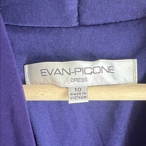 Evan Picone Deep Navy V-Neck Sleeveless Ruched Waist Maxi Dress